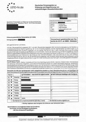 Achtung nicht ausfüllen!